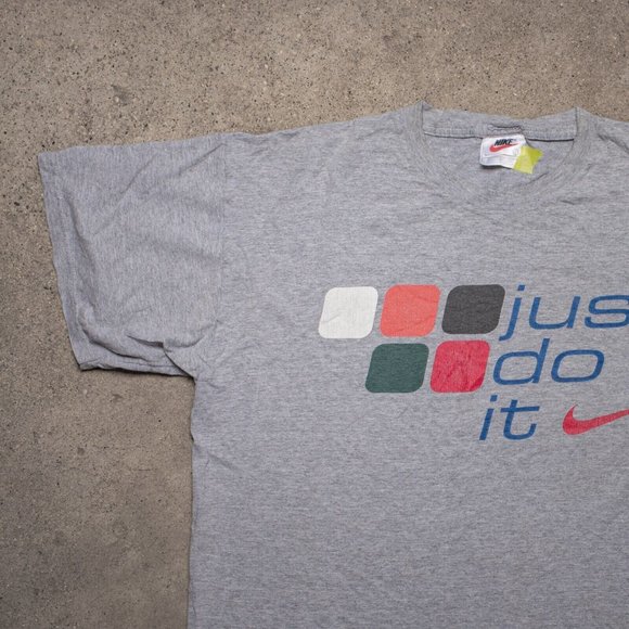 NIKE VINTAGE T SHIRT MENS GRAY L - Picture 3 of 4